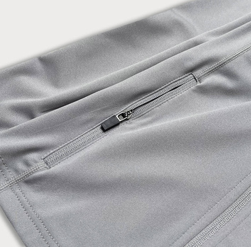 Bluza damska na suwak szara (hd152-03)