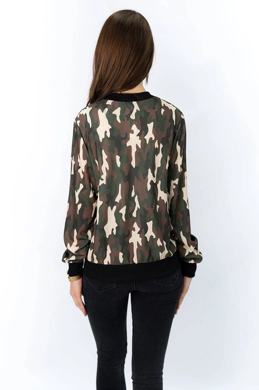 Cienka bluza typu bomber moro (261/1art)