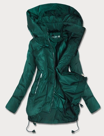 TRAPEZOWA KURTKA DAMSKA ZIELONA (959)