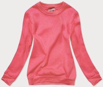 Bluza dresowa damska ze ściągaczami malinowa (w01-58)