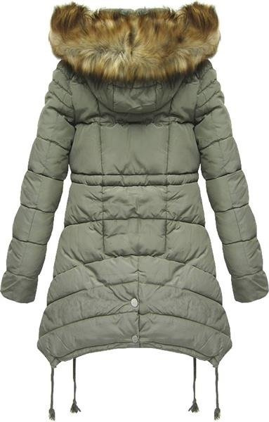 KURTKA W WYDŁUŻONYMI BOKAMI KHAKI (518)