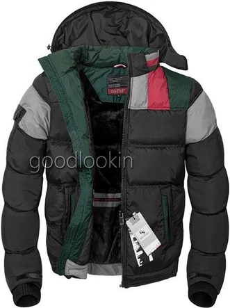 KURTKA ZIMOWA GO START CZARNO-ZIELONA (7503)