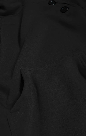 Tunika dresowa z kapturem czarna (xamg696ax )