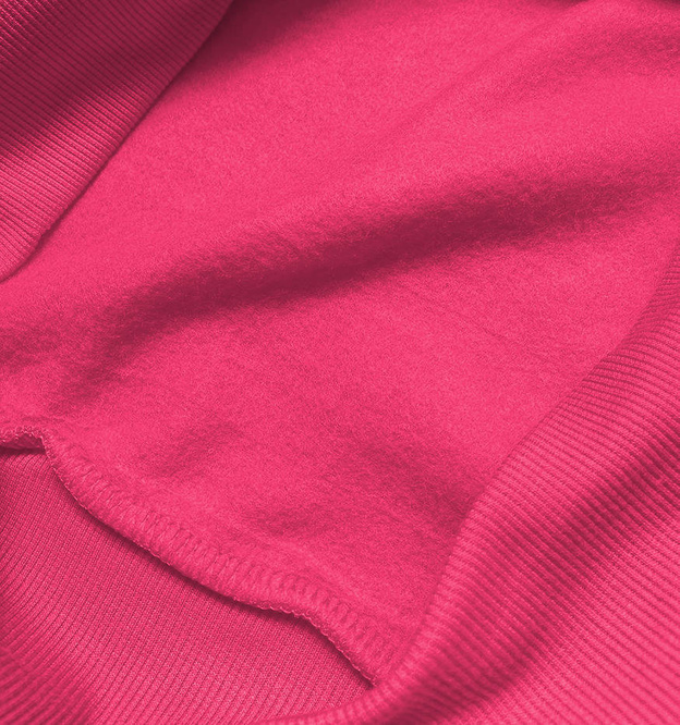 Bluza dresowa damska ze ściągaczami różowa (w01-19)