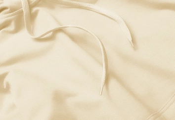 Cienka damska bluza kangurka ecru (W06-67+132)