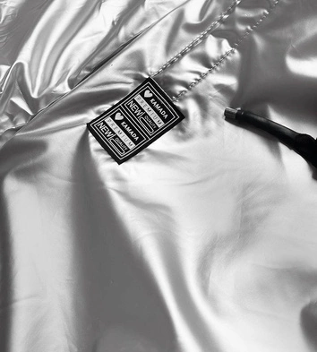 Przejściowa kurtka damska srebrna (741art)