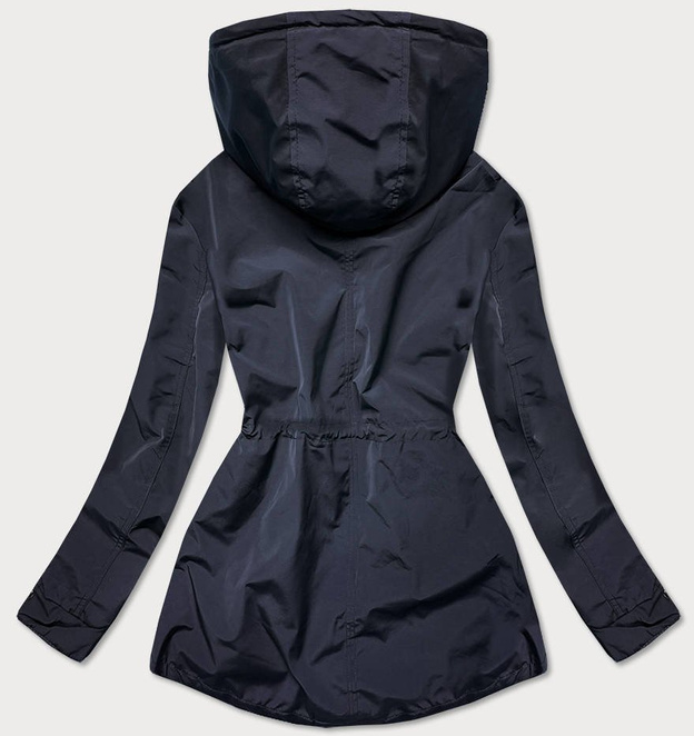 KURTKA - PARKA DAMSKA GRANATOWA (6365BIG)