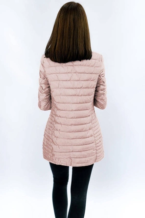 DŁUGA PIKOWANA KURTKA ŁOSOSIOWA (21810)