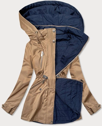 KURTKA DAMSKA 2 W 1 BEŻ-GRANAT (BH2017)