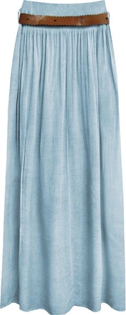 SPÓDNICA MAXI Z PASKIEM JASNONIEBIESKA 1 (343ART)