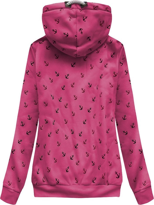 BLUZA Z KAPTUREM RÓŻOWA (X1910X)