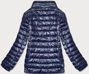 Lekka pikowana kurtka damska ciemny granat (5M706-224)