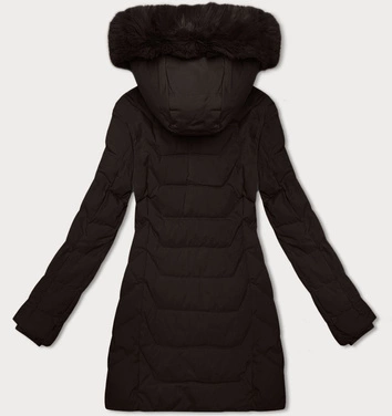 Kurtka damska z kapturem J Style czekoladowa (16M9121-158)