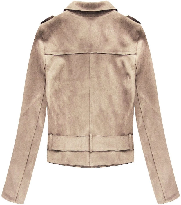 ZAMSZOWA RAMONESKA Z KLAMRĄ BEŻOWA (3Y125)