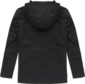 KURTKA Z KAPTUREM CZARNA (X1112X)
