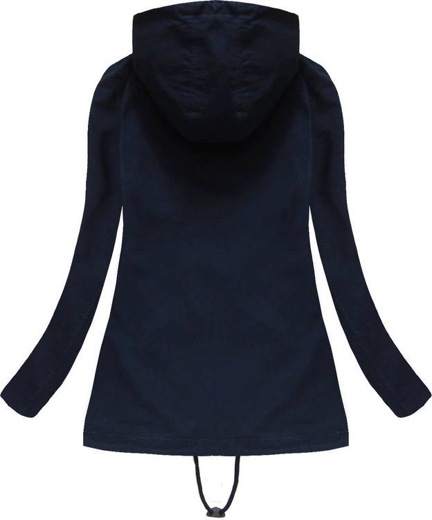 BAWEŁNIANA PARKA Z KAPTUREM GRANATOWA (1723)