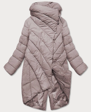 KURTKA DAMSKA OVERSIZE BEŻOWA (1551)