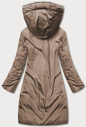 DŁUGA DWUSTRONNA KURTKA ZIMOWA BEŻOWY/CAMEL (L22-9852-63/301)