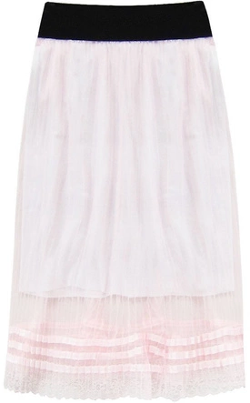 ZWIEWNA PLISOWANA SPÓDNICA RÓŻOWA (97ART)