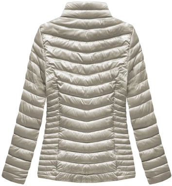 BŁYSZCZĄCA KURTKA ZE STÓJKĄ SZAMPAŃSKA (B2601)