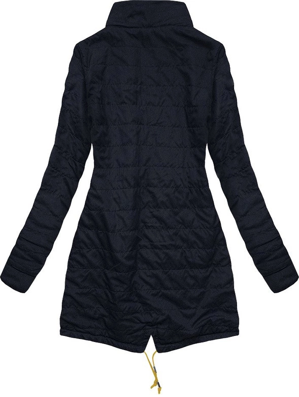 DWUSTRONNA PARKA Z KAPTUREM ŻÓŁTO-GRANATOWA (W303)