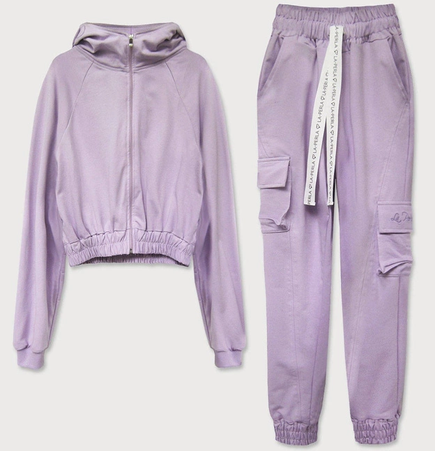 BAWEŁNIANY DRES DAMSKI LA PERLA LILAC (606ART)