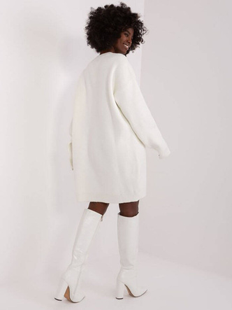 Swetrowa sukienka oversize Rue Paris ecru (0568)