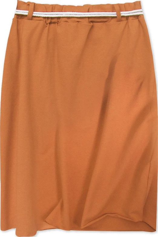 DRESOWA SPÓDNICA Z KIESZENIAMI KARMELOWA (592ART)