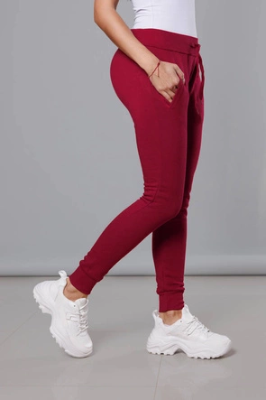 Spodnie dresowe bordowe (CK01-21)