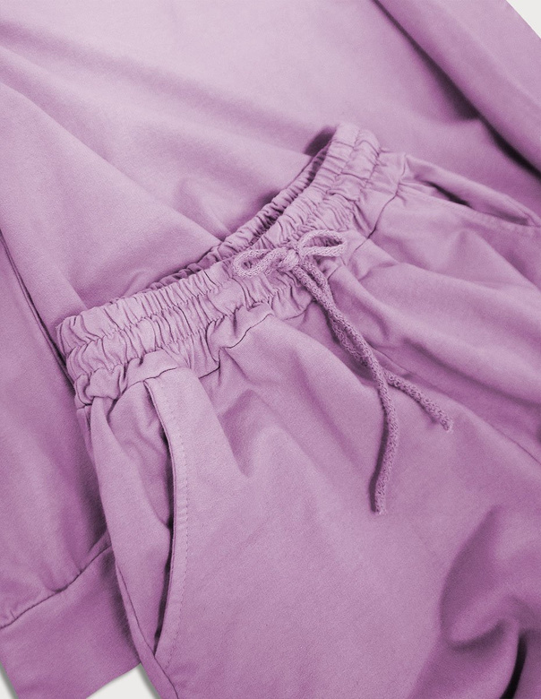 BAWEŁNIANY DRES DAMSKI LILAC (610ART)
