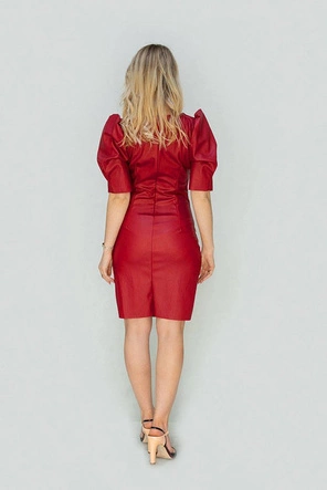 SUKIENKA Z EKOSKÓRY CZERWONA (480ART)