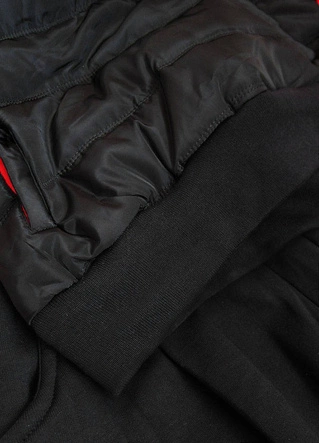 Komplet sportowy damski czarno-czerwony (amg580/1)