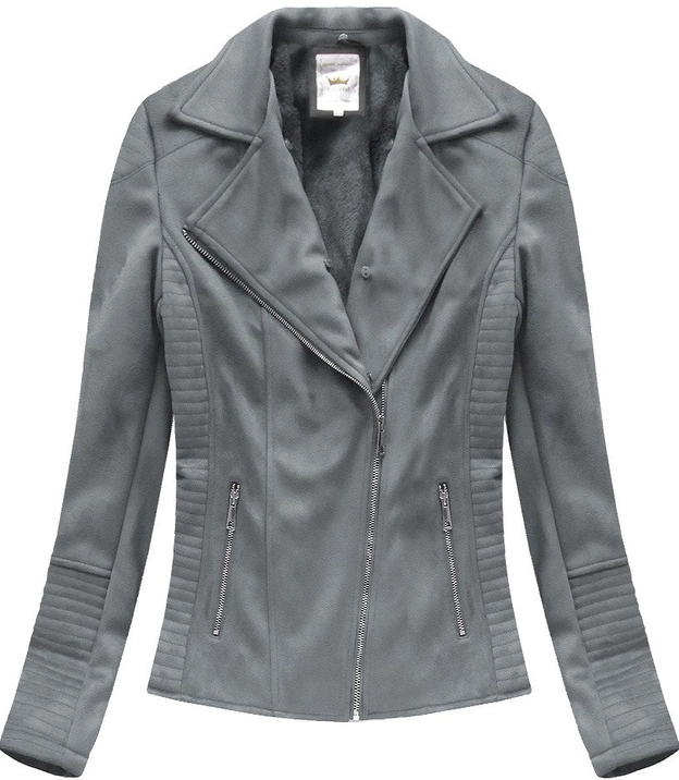 ZAMSZOWA RAMONESKA Z FUTERKIEM SZARA (6501BIG)