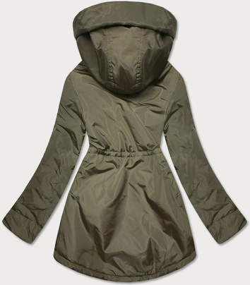 Damska kurtka przejściowa khaki-biały (b8037-11026)