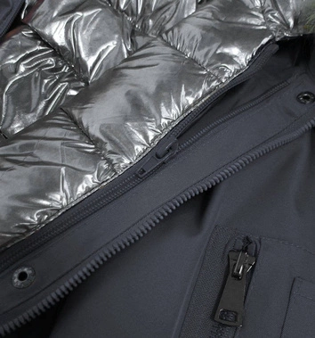 ZIMOWA KURTKA DAMSKA 3 W 1 GRAFITOWA (B9558-70)