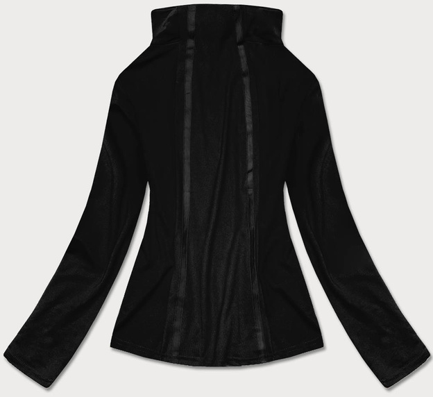 Bluza damska z niską stójką czarna (hh020-01)
