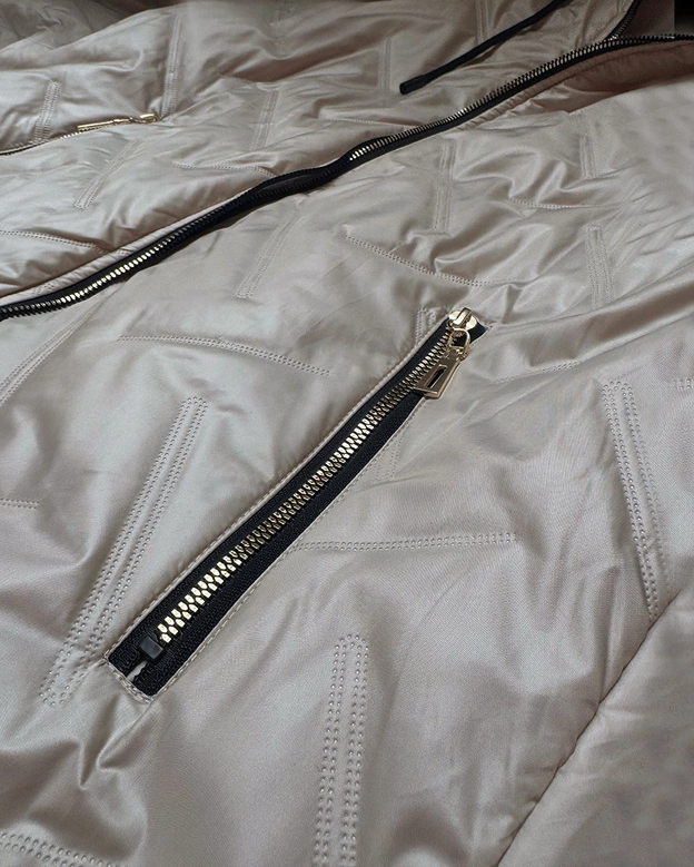 Lekka kurtka damska z odpinanym kapturem S'West jasny beżowy (B8371-70)