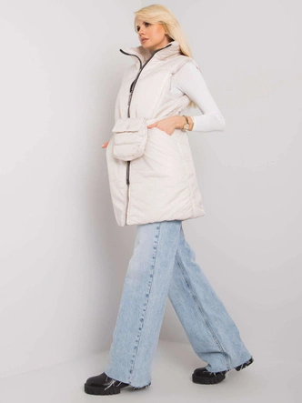 Puchowa kamizelka ze stójką Factory Price ecru (612)