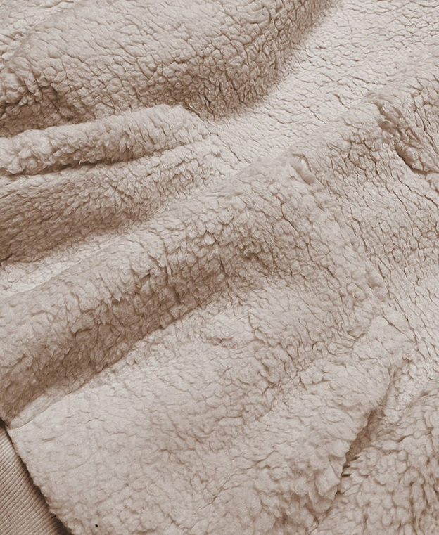 Ciepły komplet dresowy damski miś beżowy (YP-1104)