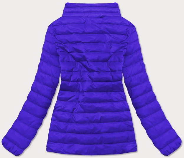 Lekka pikowana kurtka damska niebieska ciemna (20311-184)