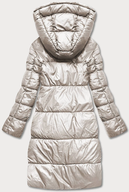 DŁUGA DWUSTRONNA KURTKA ZIMOWA BEŻOWY/CAMEL (L22-9852-63/301)