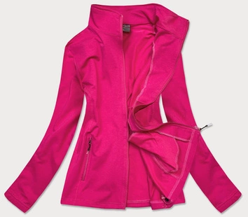 DAMSKA BLUZA SPORTOWA ZE STÓJKĄ RÓŻOWA (58114)