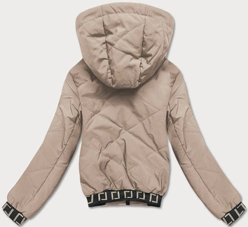 Damska kurtka bomberka beżowa (B8098-12)