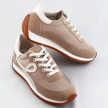 Buty sportowe damskie beżowe (dkb6052)