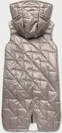 PIKOWANA KAMIZELKA DAMSKA KAKAO (B8127-12)