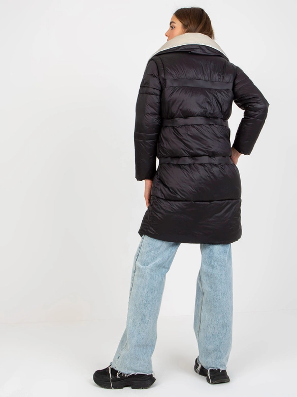 Kurtka zimowa z odpinanymi rękawami Factory Price czarna (TR8139)