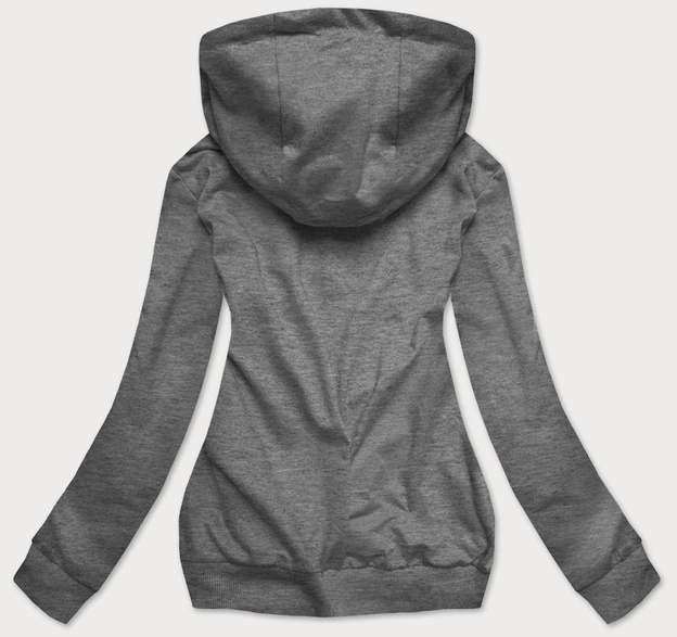 Cienka bluza dresowa damska ciemnoszara (20002)