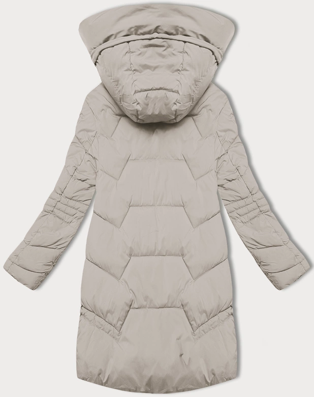 Przejściowa kurtka damska z kapturem LHD jasny beżowy (LHD-24585)