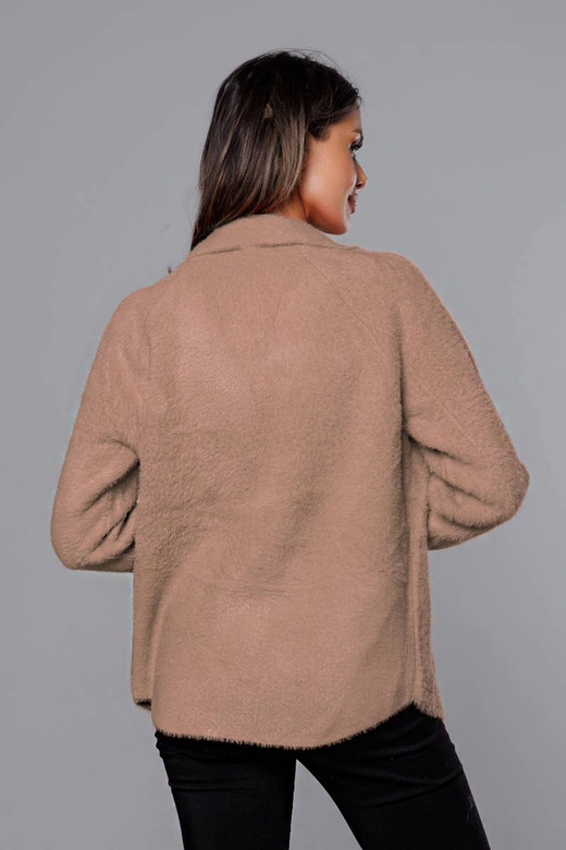 Krótka narzutka alpaka beżowa (CJ65)