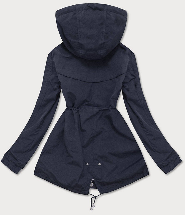 DWUSTRONNA PARKA DAMSKA Z KAPTUREM GRANAT-MORO (XW665X)